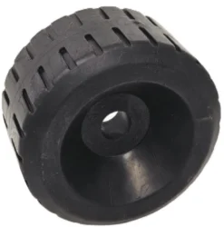 Sidorulle, svart 140x80 mm Ø hål 21 mm