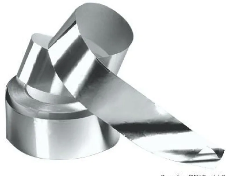 Självhäftande aluminiumtejp på rulle 50 m