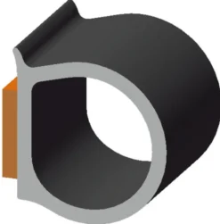 Självhäftande svart EPDM-profil