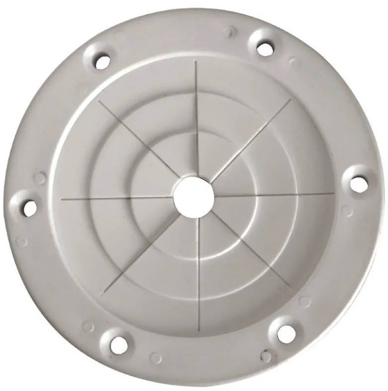Skottmonterad spöhållare 100mm vit