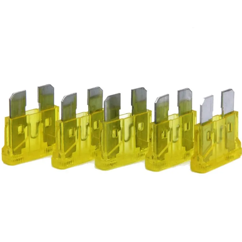 Skyllermarks Flatstiftsäkring Gul 20A 5-pack