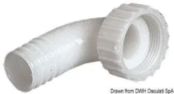 90° slangadapter hona 3/4" x 16 mm