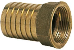 Slangadapter med invändig gänga i gjuten mässing 1"1/2 x 45 mm