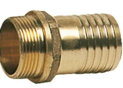 Slanganslutning med utvändig gänga i gjuten mässing 1"1/2 x 45 mm