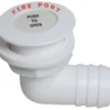 Släckport 90° med slangadapter 38mm