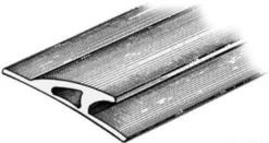 Slitlist 3x90x23 grå RAL 9002