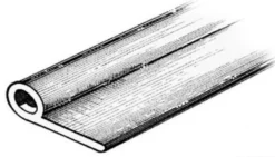 Slitlist 2x34.1x13.5 mm svart