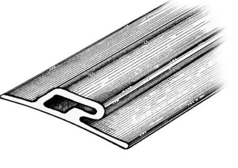 Släplist 3.5x60x16 grå RAL 9002