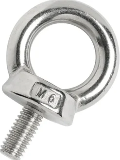 Smidd öglebult med utvändig gänga AISI316 8 mm