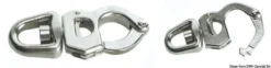 Snabbschackel med avtryckaröppning AISI 316 85 mm