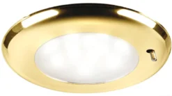 SOLE infälld LED-taklampa med gyllene strömbrytare