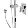 Square duschstång med vattenkran V.2 med grå PVC