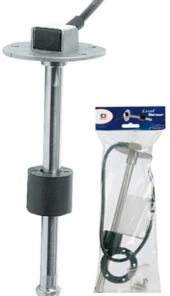 SS 316 vertikal nivågivare 0-190 ohm 40 cm