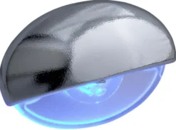 Steplight LED IP65 Blått Ljus, Krom