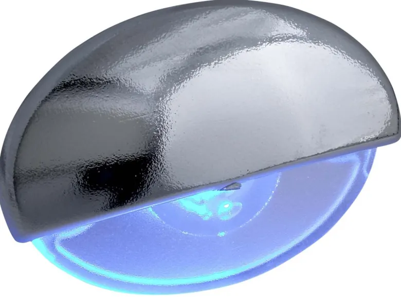 Steplight LED IP65 Blått Ljus, Krom