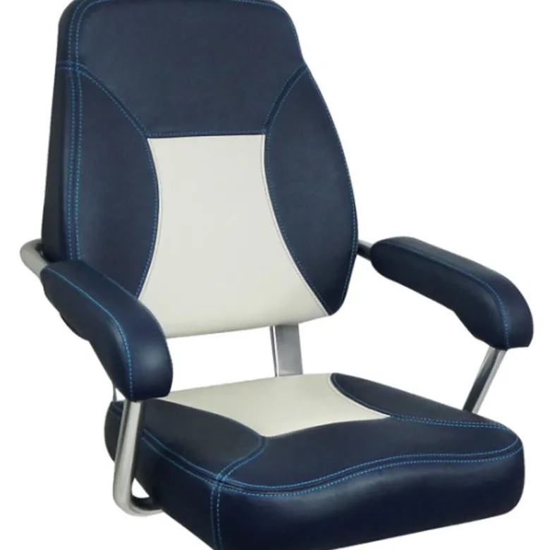 Stol, mini mojo med armstöd navy/ljusgrå