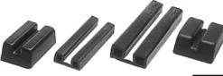 Svart PVC-ändstycke 44x18 mm