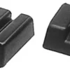 Svart PVC-ändstycke 55x21 mm