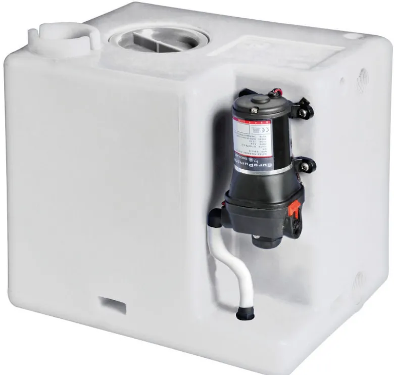 Tank + färskvattenpump sats 117 l 12 V
