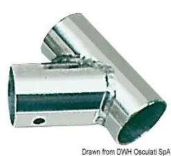 T-basplatta AISI316 60° 25 mm