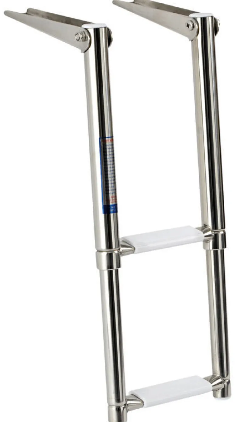 Teleskopisk smal stege AISI316 2 steg