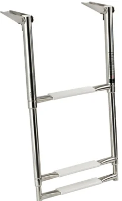 Teleskopisk stor stege AISI316 3 steg