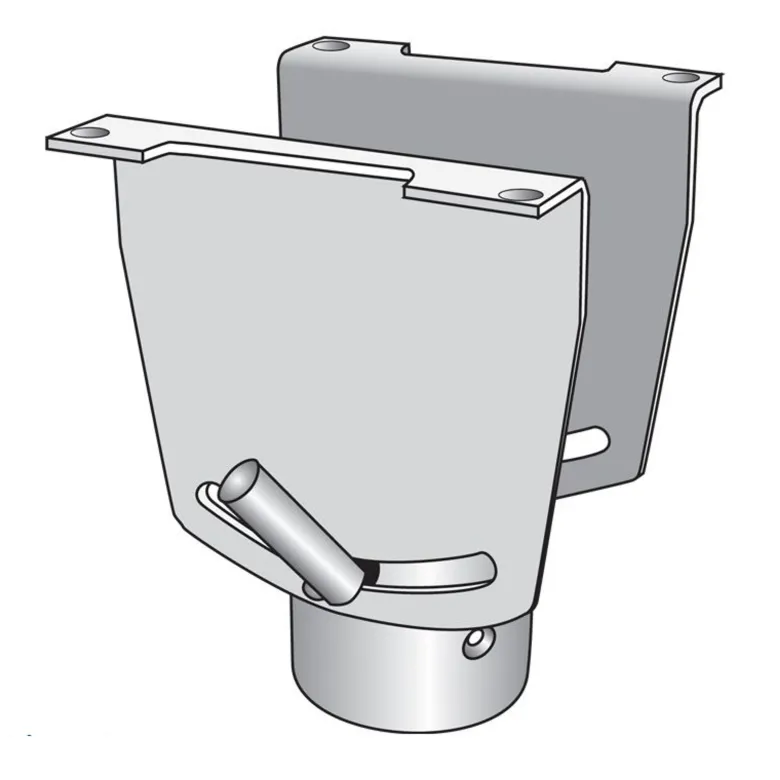 Toppbeslag vinklingsbart Ø80 mm