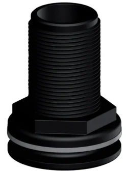 Trudesign Bordgenomföring Komposit Svart, 2"