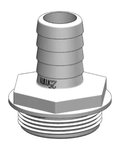 Trudesign Koppling till Aquavalve Rak Vit, 25mm, 1 1/2"
