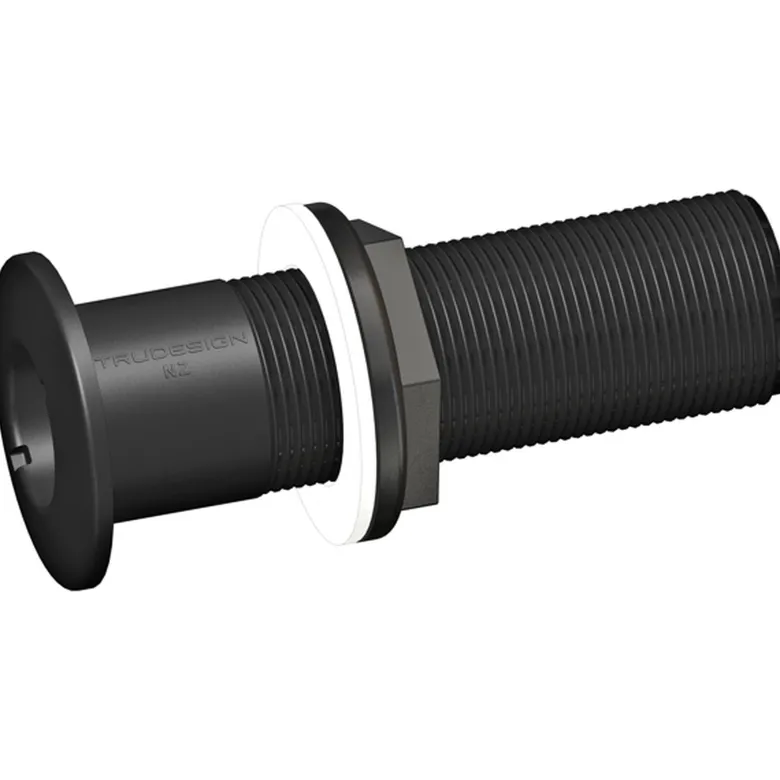 Trudesign Skrovgenomföring Lång Svart, 3/4"