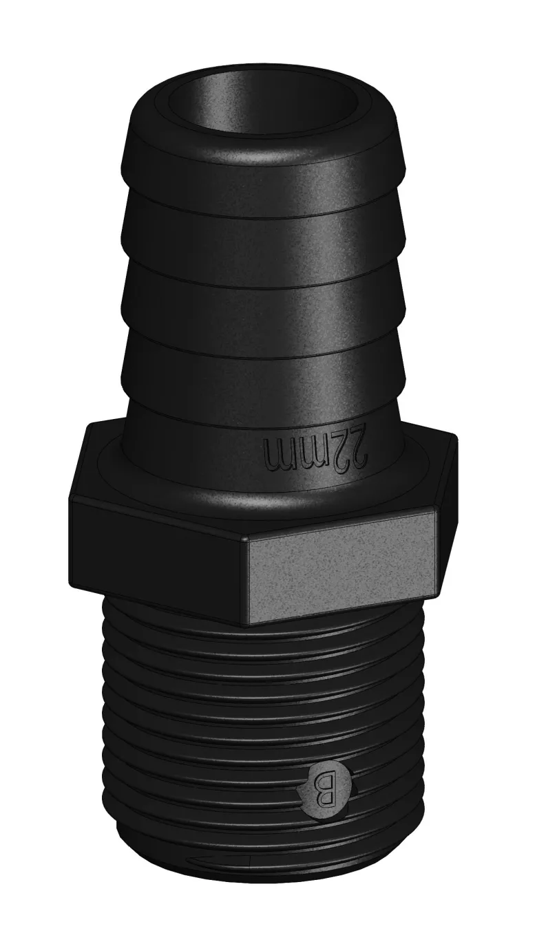 Trudesign Slangsockel, 3/4", 22mm utv.