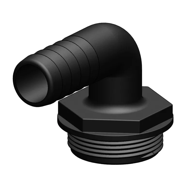 Trudesign Slangsockel till Y-ventil Svärt, 90°, 25mm