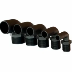 Trudesign Slangstos 90° komposit svart 1 1/4" 38mm
