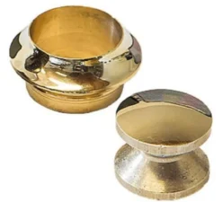 Trycklås, Rosett pol. Mässing 13mm Stor