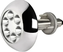 Undervattenslampa med 6x3W blå LED och pinnbult