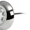 Undervattenslampa med 6x3W vita LED och skruvar
