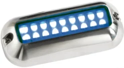 Undervattens LED-lampa blå