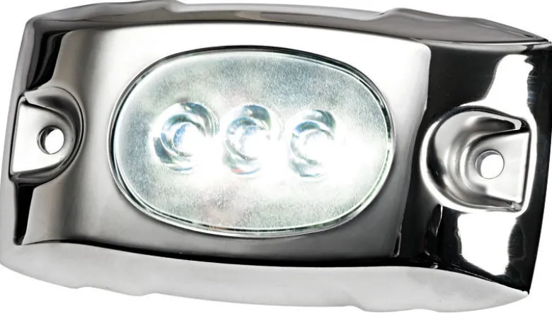 Undervattens-LED-lampa 12/24V blå + AISI316 kåpa
