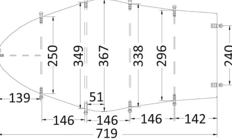 Universalpresenning 580/650 x 250 cm grå 300D