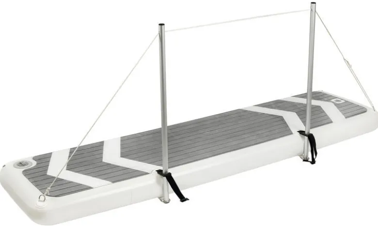 Uppblåsbar PVC-landgång 240 cm