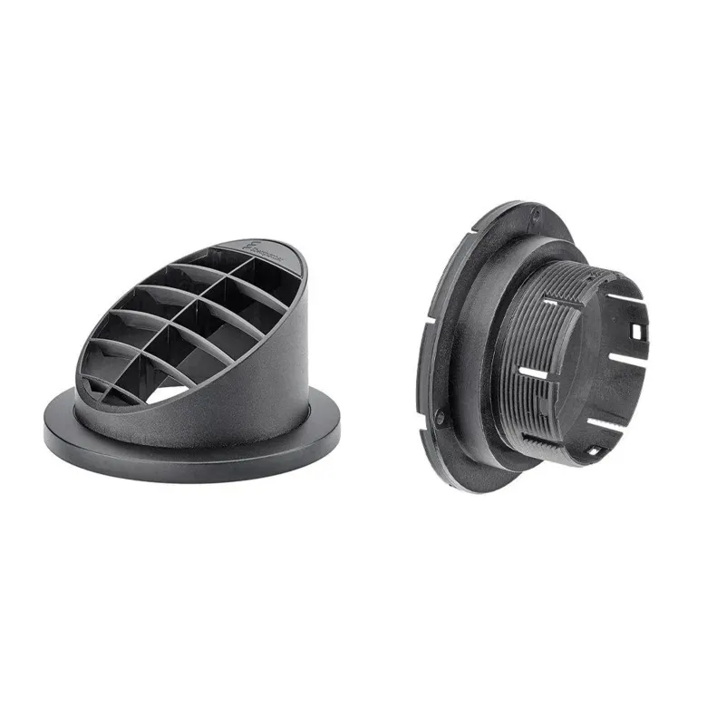 Utblås 60mm öppet 30° HÖG Svart