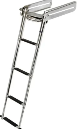 Utdragbar stege under plattform, 4 steg