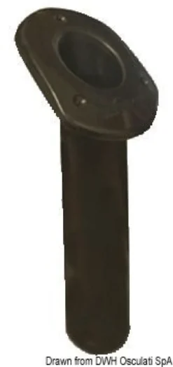UV-stabiliserad oval spöhållare i polyeten, svart, 240 mm