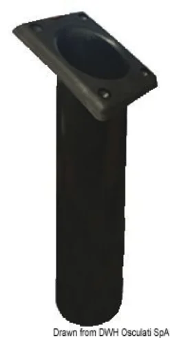 UV-stabiliserad spöhållare i polyeten, fyrkantig, svart, 240 mm