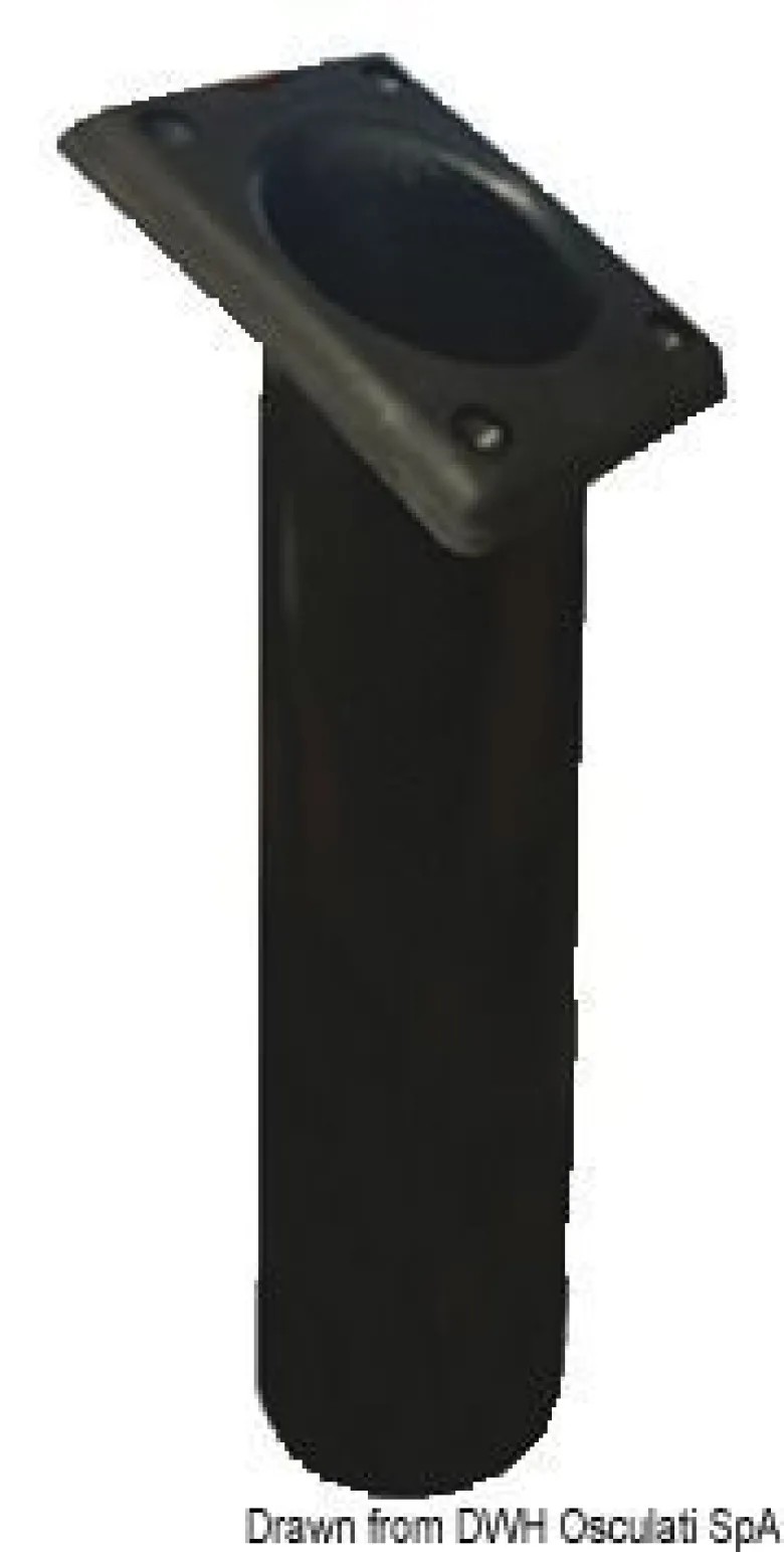 UV-stabiliserad spöhållare i polyeten, fyrkantig, svart, 240 mm