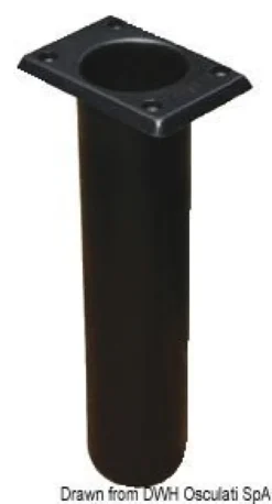 UV-stabiliserad spöhållare i polyeten, fyrkantig, svart, 230 mm