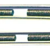 Vantskruv med två fasta gafflar AISI 316 12 mm