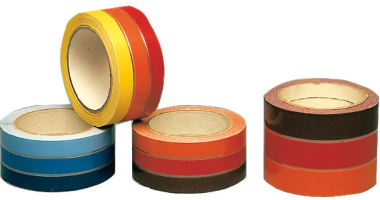 Vattenlinjerand 3-randig tonad gul 33 mm