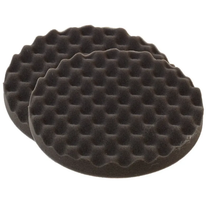 1852 Vaxrondell våfflad, svart 2-pack