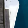 Vertikalt PVC-fendert för brygga och påle vit 39 cm